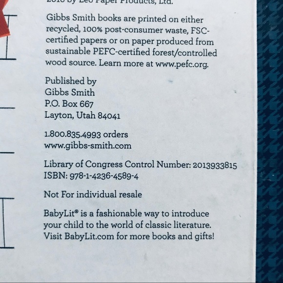 BabyLit Set X 3 Board Books Oz| Holmes | Eyre - Picture 9 of 10